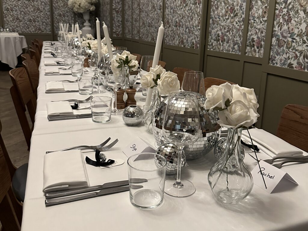 Wedding Table Decorations at The Arber Garden, London